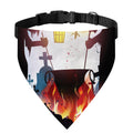 Halloween Witch And Cauldron Print Over The Collar Dog Bandana