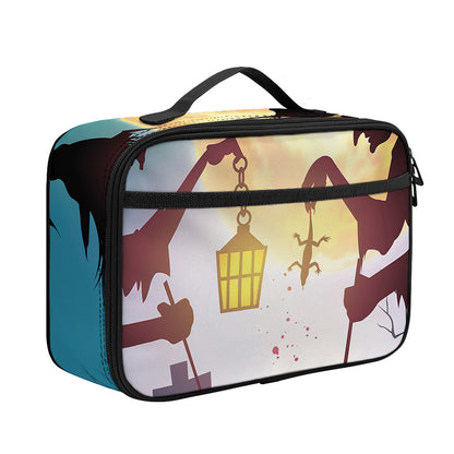 Halloween Witch And Cauldron Print Portable Lunch Bag