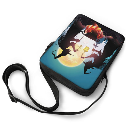 Halloween Witch And Cauldron Print Rectangular Crossbody Bag