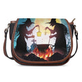 Halloween Witch And Cauldron Print Saddle Bag