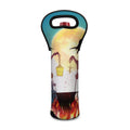 Halloween Witch And Cauldron Print Single Neoprene Wine Tote