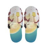 Halloween Witch And Cauldron Print Slippers