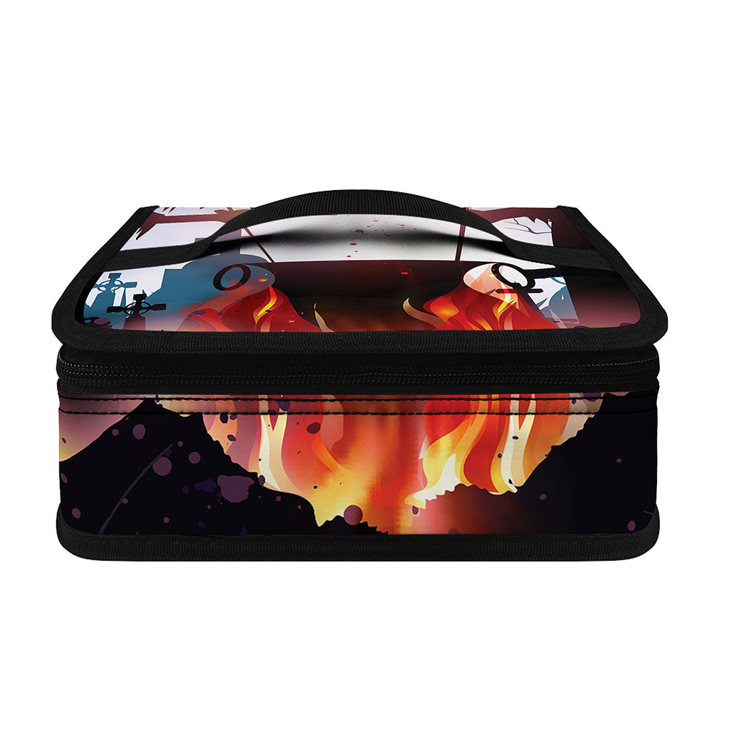 Halloween Witch And Cauldron Print Small Lunch Bag
