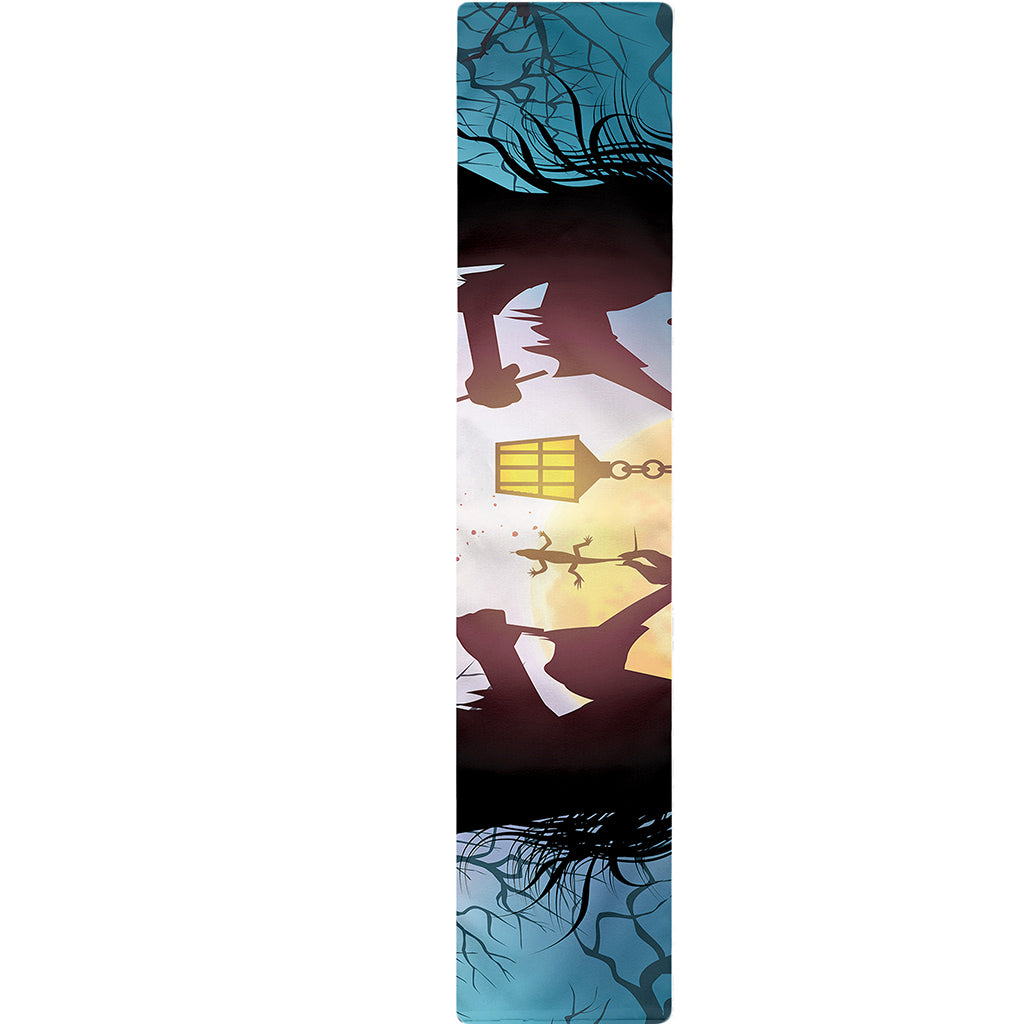 Halloween Witch And Cauldron Print Table Runner
