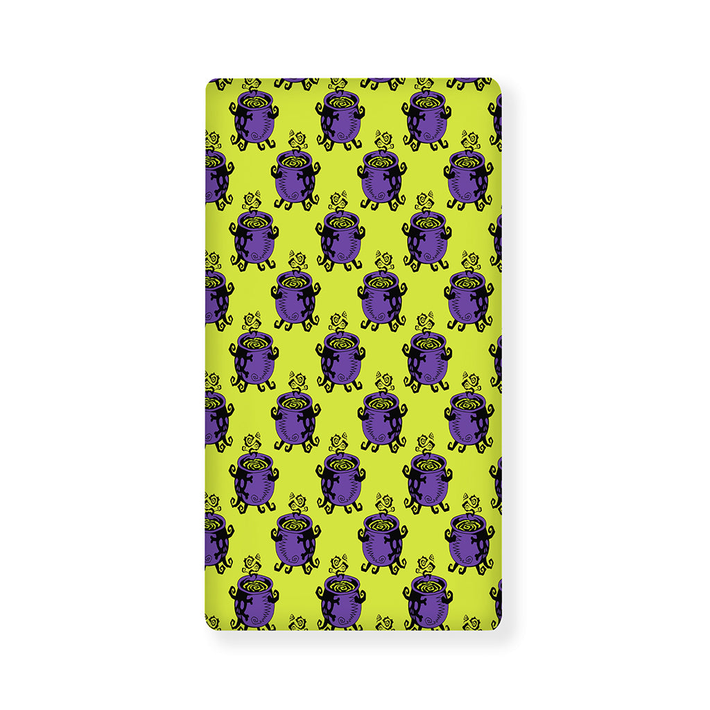 Halloween Witch Cauldron Pattern Print Baby Crib Sheet