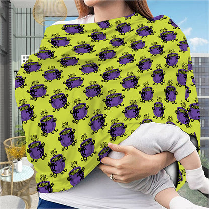 Halloween Witch Cauldron Pattern Print Baby Seat Cover