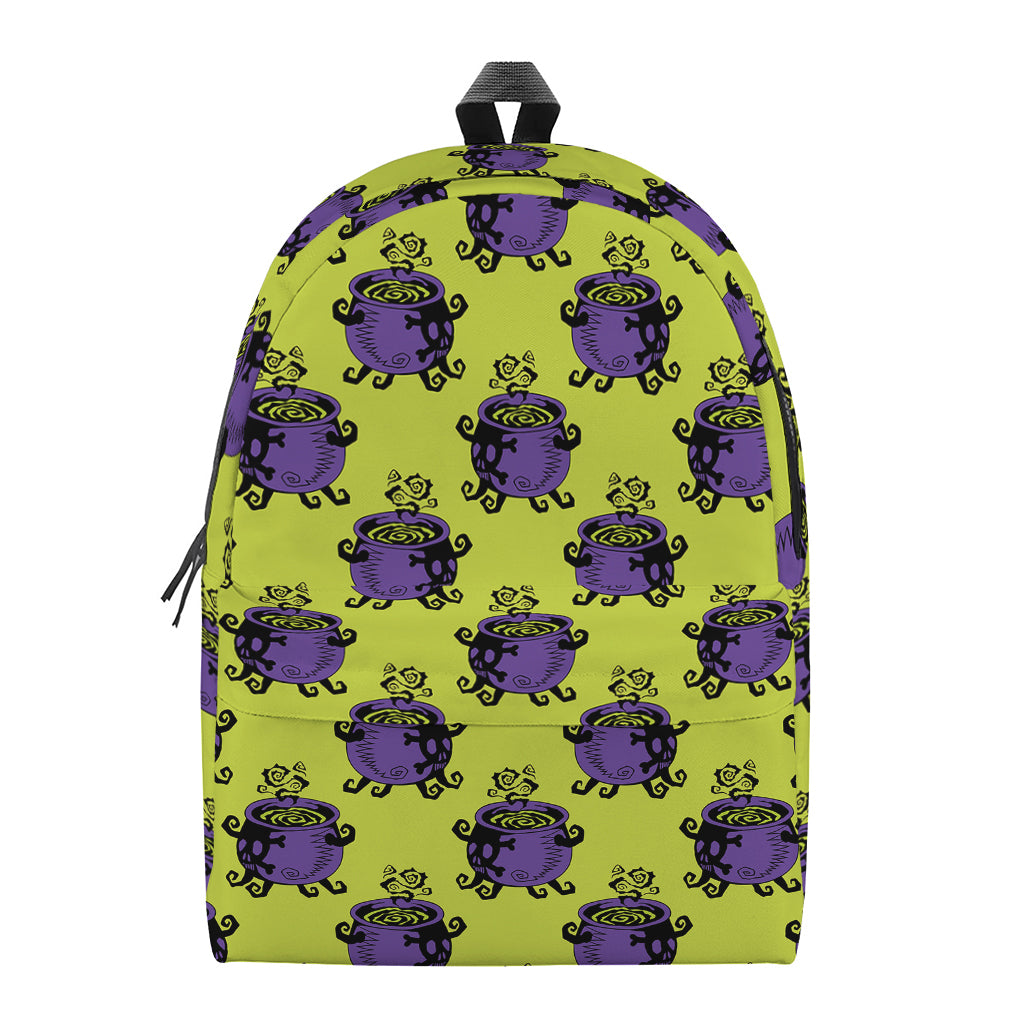 Halloween Witch Cauldron Pattern Print Backpack