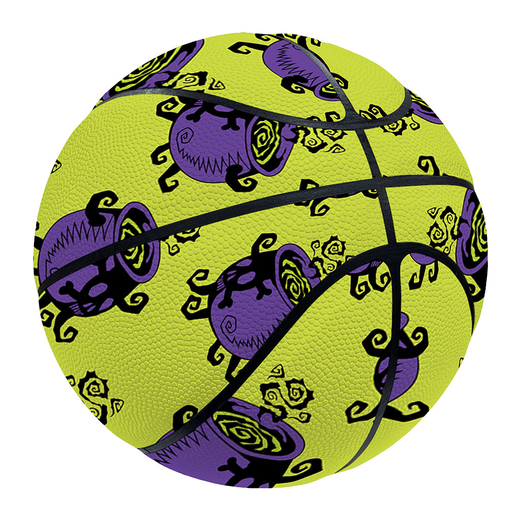 Halloween Witch Cauldron Pattern Print Basketball
