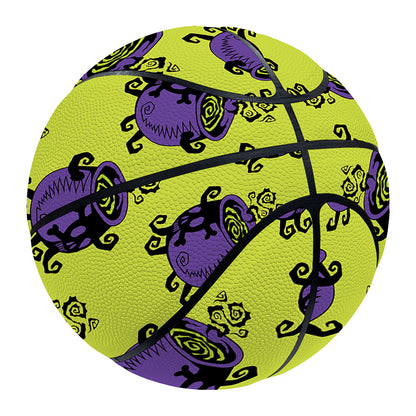 Halloween Witch Cauldron Pattern Print Basketball