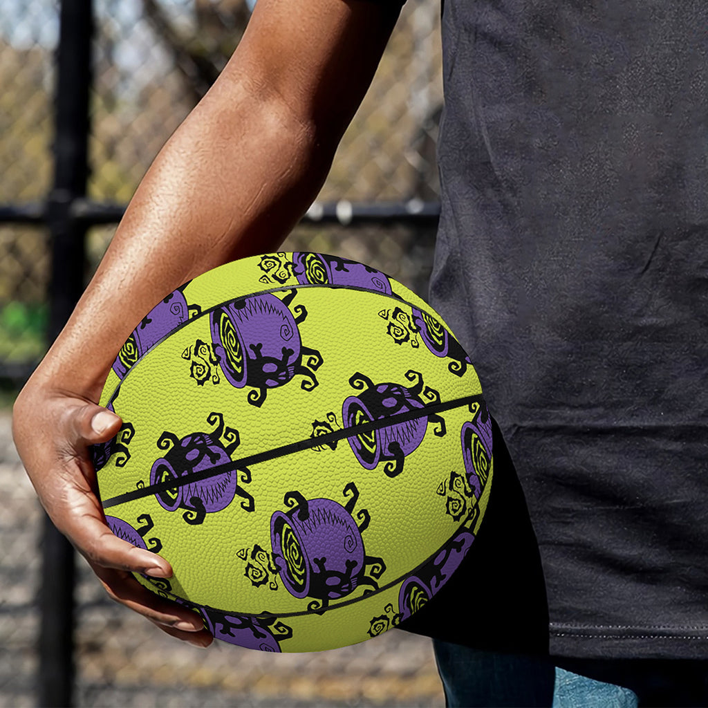 Halloween Witch Cauldron Pattern Print Basketball