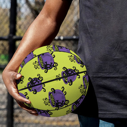 Halloween Witch Cauldron Pattern Print Basketball