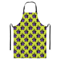 Halloween Witch Cauldron Pattern Print Bib Apron With Pocket