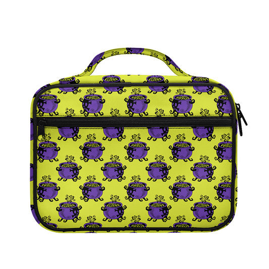 Halloween Witch Cauldron Pattern Print Briefcase Bible Bag