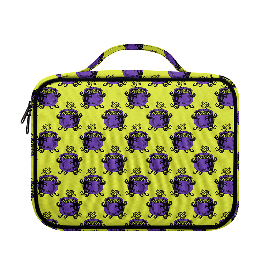 Halloween Witch Cauldron Pattern Print Briefcase Bible Bag