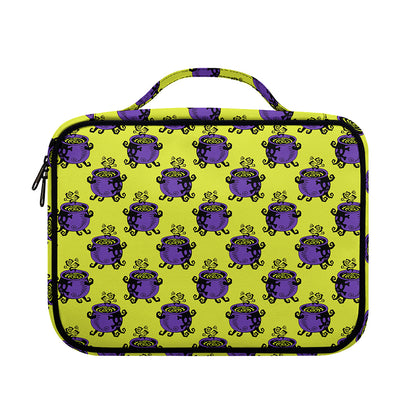 Halloween Witch Cauldron Pattern Print Briefcase Bible Bag