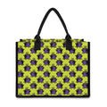 Halloween Witch Cauldron Pattern Print Canvas Tote Bag
