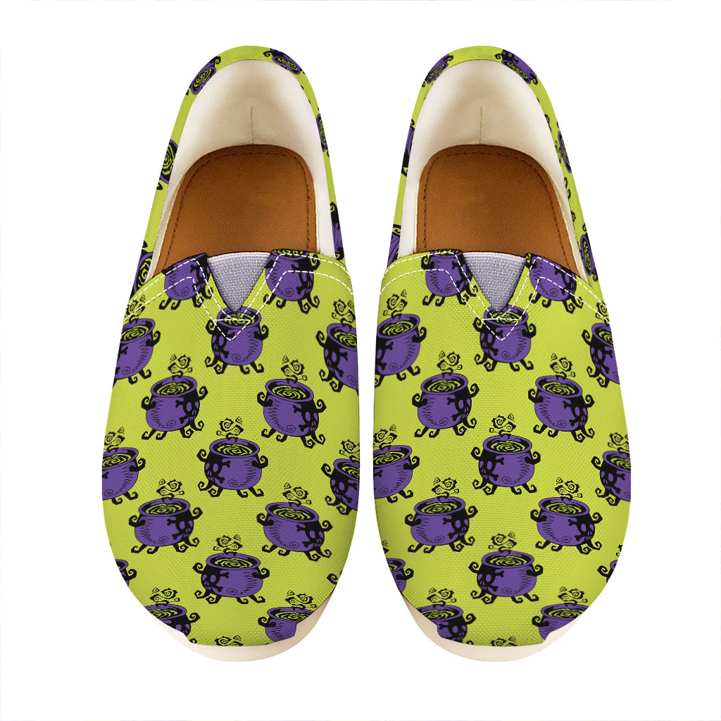 Halloween Witch Cauldron Pattern Print Casual Shoes