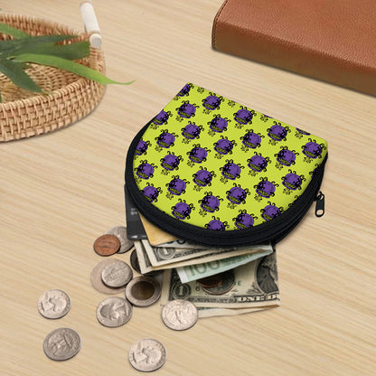 Halloween Witch Cauldron Pattern Print Coin Purse