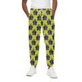 Halloween Witch Cauldron Pattern Print Cotton Sweatpants