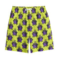 Halloween Witch Cauldron Pattern Print Cotton Shorts