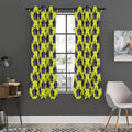 Halloween Witch Cauldron Pattern Print Grommet Curtain Panels