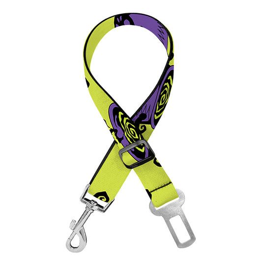 Halloween Witch Cauldron Pattern Print Dog Seat Belt