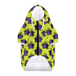 Halloween Witch Cauldron Pattern Print Dog Zip Up Hoodie