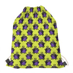Halloween Witch Cauldron Pattern Print Drawstring Bag