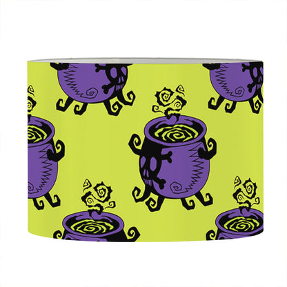 Halloween Witch Cauldron Pattern Print Drum Lamp Shade