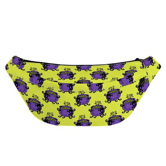 Halloween Witch Cauldron Pattern Print Fanny Pack