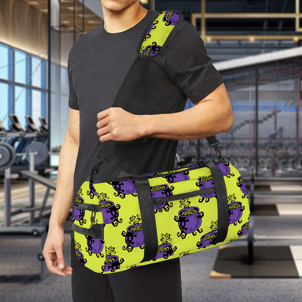 Halloween Witch Cauldron Pattern Print Gym Bag