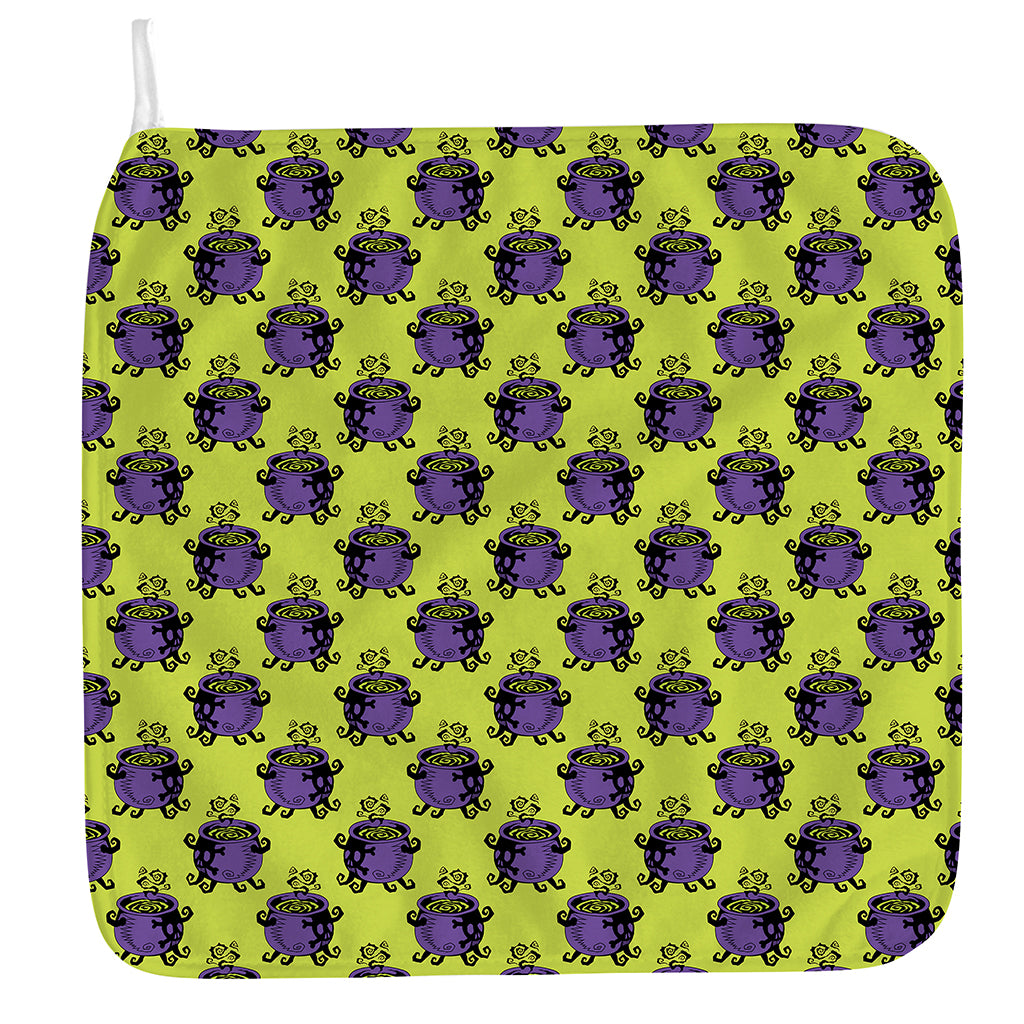Halloween Witch Cauldron Pattern Print Hand Towel