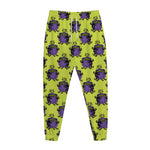 Halloween Witch Cauldron Pattern Print Jogger Pants