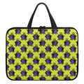 Halloween Witch Cauldron Pattern Print Laptop Sleeve With Handle