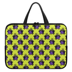 Halloween Witch Cauldron Pattern Print Laptop Sleeve With Handle