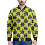 Halloween Witch Cauldron Pattern Print Men's Bomber Jacket