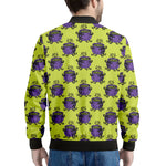 Halloween Witch Cauldron Pattern Print Men's Bomber Jacket