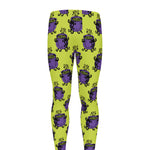 Halloween Witch Cauldron Pattern Print Men's leggings