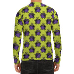Halloween Witch Cauldron Pattern Print Men's Long Sleeve Rash Guard