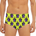 Halloween Witch Cauldron Pattern Print Men's Triangle Swim Briefs