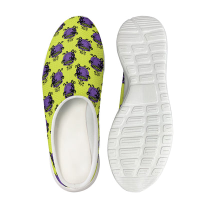 Halloween Witch Cauldron Pattern Print Mesh Casual Shoes