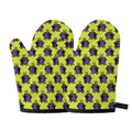 Halloween Witch Cauldron Pattern Print Oven Mitts