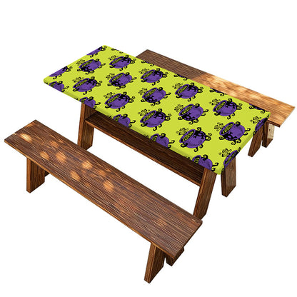 Halloween Witch Cauldron Pattern Print Picnic Table Cover
