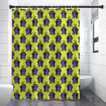 Halloween Witch Cauldron Pattern Print Premium Shower Curtain