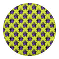 Halloween Witch Cauldron Pattern Print Round Blanket