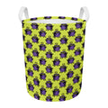 Halloween Witch Cauldron Pattern Print Round Laundry Basket