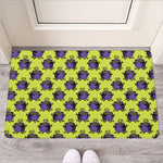 Halloween Witch Cauldron Pattern Print Rubber Doormat