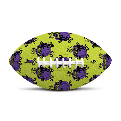 Halloween Witch Cauldron Pattern Print Rugby Ball