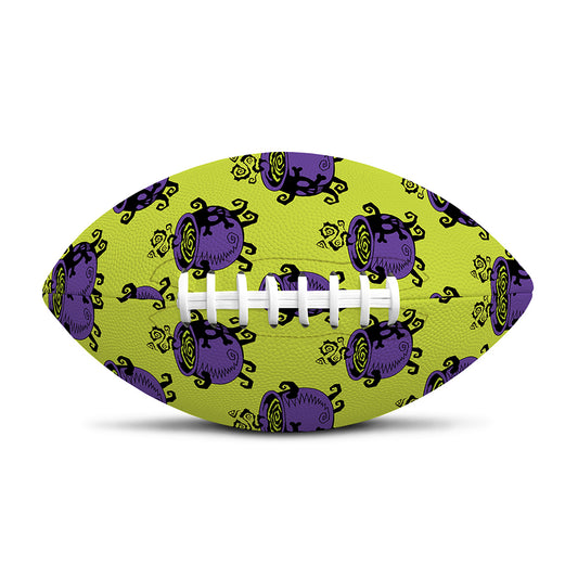 Halloween Witch Cauldron Pattern Print Rugby Ball