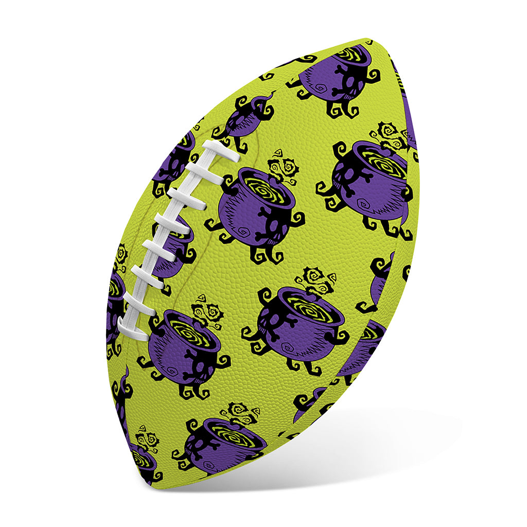 Halloween Witch Cauldron Pattern Print Rugby Ball